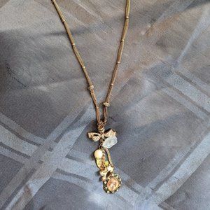 Betsy Johnson gold necklace